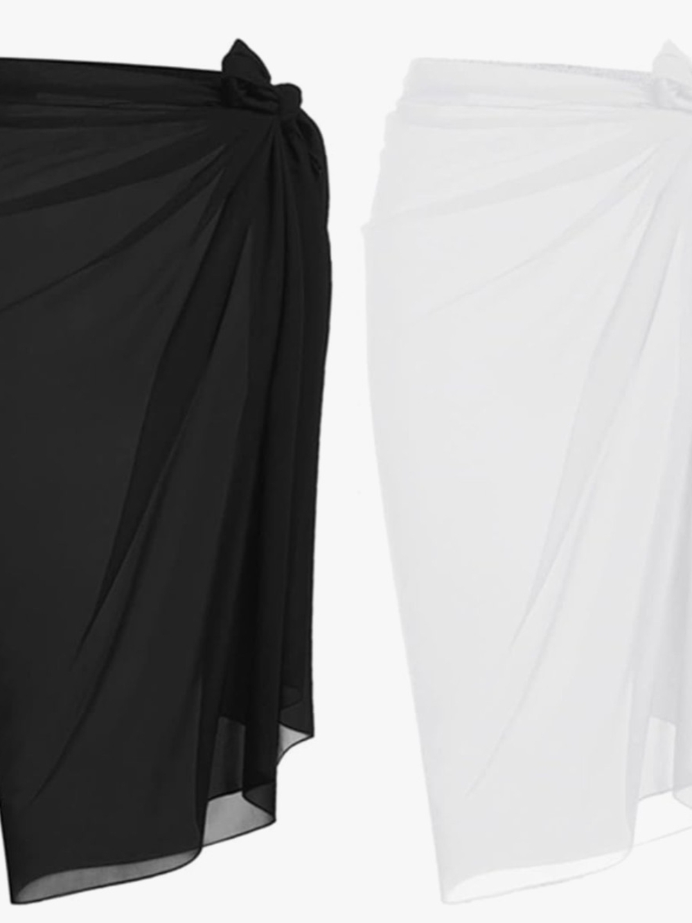 Beach Wrap Sarong - Black & White